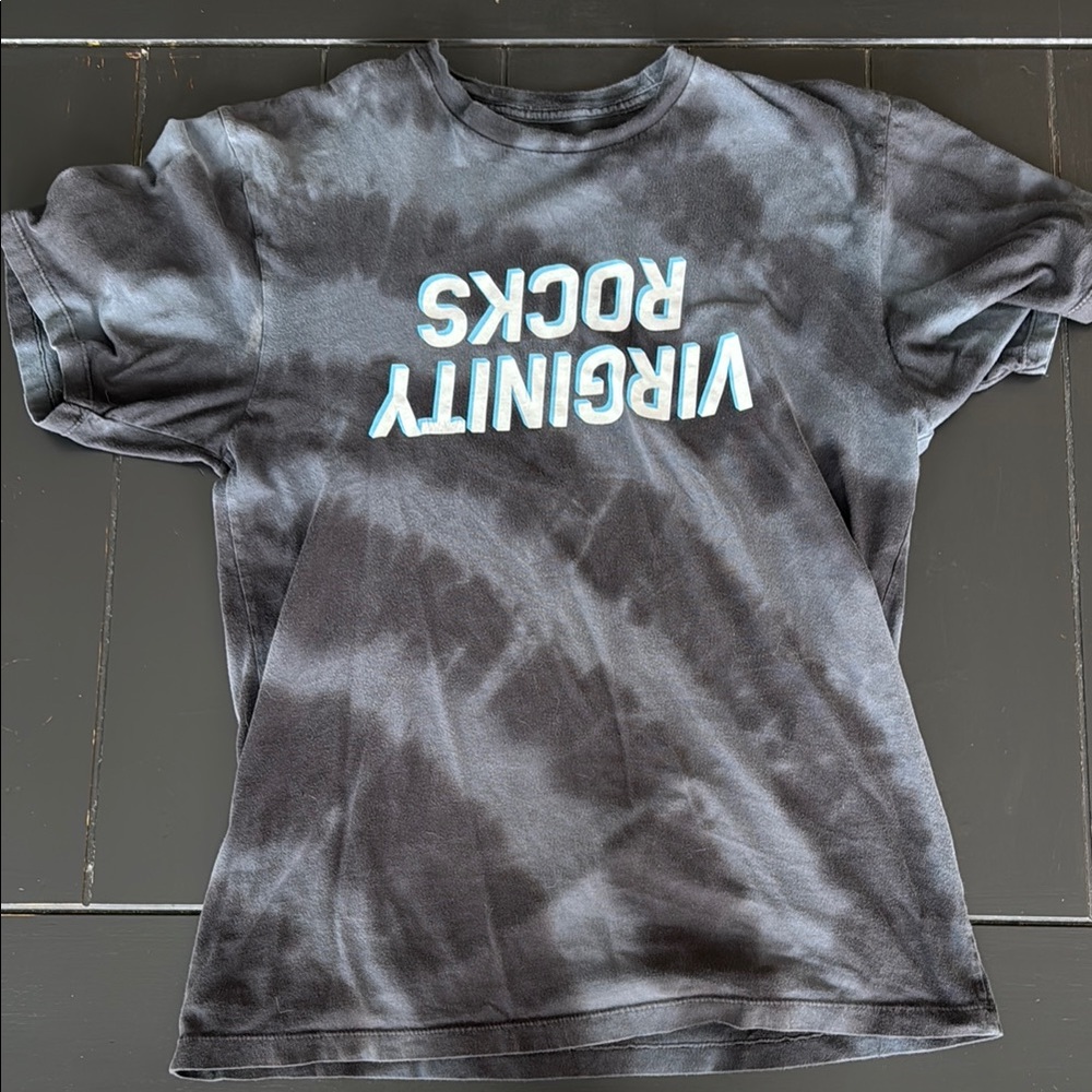 Black Tie-Dye Graphic Tee
